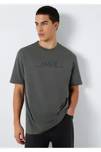 Mavi Printed Anthracite T-Shirt Loose Fit -70088 - Image 2