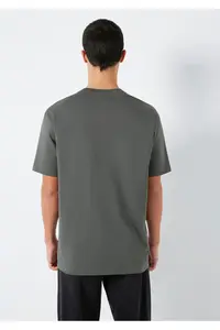 Mavi Printed Anthracite T-Shirt Loose Fit -70088 - Image 5
