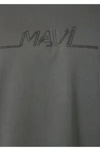 Mavi Printed Anthracite T-Shirt Loose Fit -70088 - Image 7