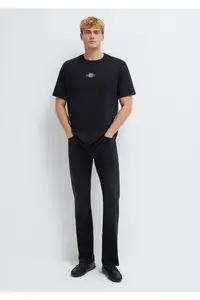 Mavi Black Reflective Black T-Shirt Loose Fit / Loosely Comfortable Cut -900 - Image 2