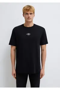 Mavi Black Reflective Black T-Shirt Loose Fit / Loosely Comfortable Cut -900 - Image 3