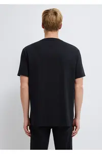 Mavi Black Reflective Black T-Shirt Loose Fit / Loosely Comfortable Cut -900 - Image 6