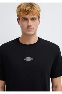 Mavi Black Reflective Black T-Shirt Loose Fit / Loosely Comfortable Cut -900 - Image 7