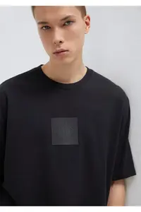 Mavi Logo Printed Black T-Shirt Relaxed Fit -900 - Image 2