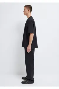 Mavi Logo Printed Black T-Shirt Relaxed Fit -900 - Image 4