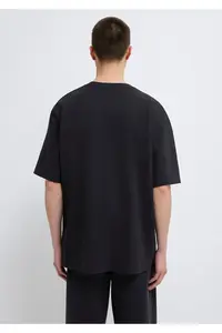 Mavi Logo Printed Black T-Shirt Relaxed Fit -900 - Image 5