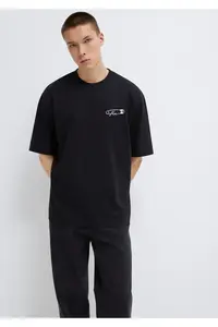 Mavi Printed Black T-Shirt Relaxed Fit -900