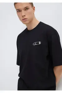 Mavi Printed Black T-Shirt Relaxed Fit -900 - Image 2