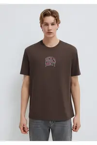 Mavi Rick and Morty Printed Brown T-Shirt Loose Fit -70251 - Image 3