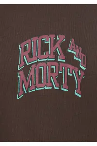 Mavi Rick and Morty Printed Brown T-Shirt Loose Fit -70251 - Image 7