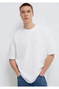 Mavi Pro White T-Shirt Relaxed Fit / Comfortable Cut -620 - Image 2