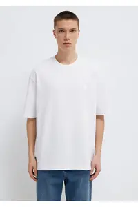 Mavi Pro White T-Shirt Relaxed Fit / Comfortable Cut -620 - Image 4