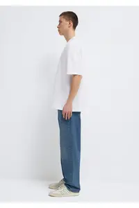 Mavi Pro White T-Shirt Relaxed Fit / Comfortable Cut -620 - Image 5