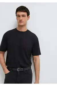 Mavi Black T-Shirt Loose Fit / Loose Comfortable Cut -900