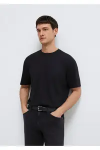Mavi Black T-Shirt Loose Fit / Loose Comfortable Cut -900 - Image 2