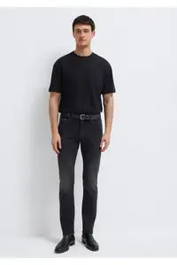 Mavi Black T-Shirt Loose Fit / Loose Comfortable Cut -900 - Image 3