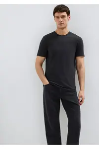 Mavi Stretch Black Basic T-Shirt Fitted
