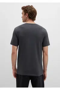 Mavi Stretch V-Neck Anthracite Basic T-Shirt Fitted - Image 5