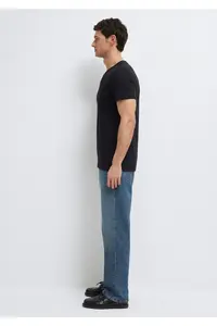 Mavi Black T-Shirt with Stitched Pocket Detail Fitted - Image 5