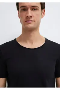 Mavi Collar Detailed Black T-Shirt Fitted - Image 6
