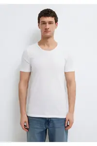 Mavi Collar Detailed White T-Shirt Fitted - Image 3