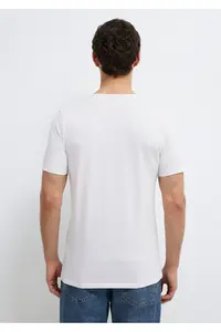 Mavi Collar Detailed White T-Shirt Fitted - Image 5