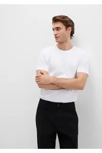 Mavi White Basic T-Shirt slim Fit / Narrow Kesim 065574-6-y20 - Image 3