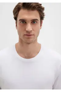 Mavi White Basic T-Shirt slim Fit / Narrow Kesim 065574-6-y20 - Image 6