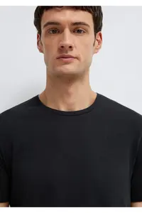 Mavi Black Basic T-Shirt slim Fit / Narrow Kesim - Image 6