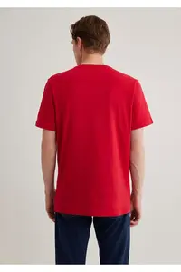 Mavi Logo Printed Red T-Shirt Slim Fit / Slim Fit - Image 5