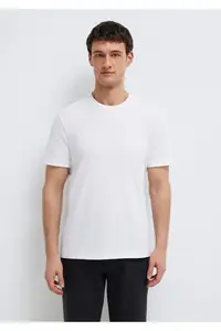 Mavi Organic Cotton White T-Shirt Regular Fit / Normal Cut -620 - Image 3
