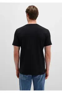 Mavi Jeans Printed Black T-Shirt Slim Fit / Slim Fit -900 - Image 4