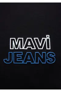 Mavi Jeans Printed Black T-Shirt Slim Fit / Slim Fit -900 - Image 6