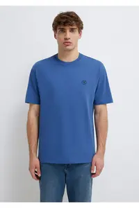 Mavi Logo Embroidered Basic T-Shirt Loose Fit / Loosely Comfortable Cut -70719 - Image 3