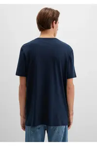 Mavi Istanbul Printed Navy Blue T-Shirt Regular Fit / Normal Cut - Image 4