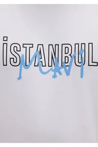 Mavi Istanbul Printed White T-Shirt Regular Fit / Normal Cut -620 - Image 7