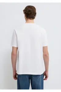 Mavi Miav Printed White T-Shirt Regular Fit / Normal Cut - Image 5