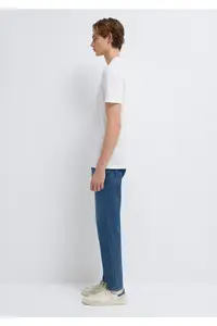 Mavi Red Miav Printed White T-Shirt Regular Fit / Normal Cut -622 - Image 4