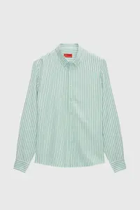 D'S Damat Ds Damat slim Fit Green Striped Shirt - Image 5