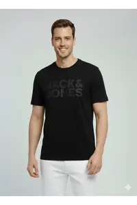 Jack & Jones JACK&JONES  Short Sleeve JACK&JONES Text Print
