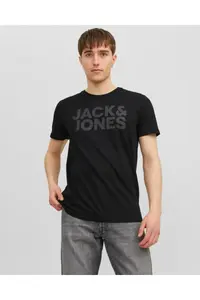 Jack & Jones JACK&JONES  Short Sleeve JACK&JONES Text Print - Image 3
