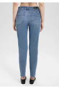 Mavi Cindy Gold Shape Shaded Indigo Blue Jeans Trousers - Image 4