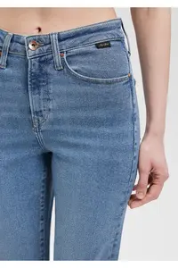 Mavi Cindy Gold Shape Shaded Indigo Blue Jeans Trousers - Image 5