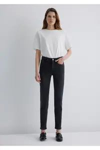 Mavi Cindy Gold Shape Anthracite Jeans Pants -810008 - Image 3