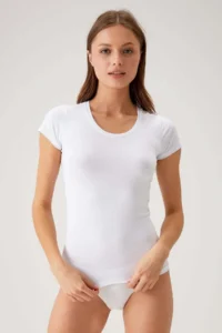 Pierre Cardin Economic Pack of 2 Black-white 1026 Round Neck Short Sleeve Basic T-shirt - Undershirt - Image 2