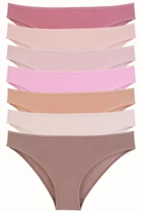 Nicoletta Women Panties 7 Pack Lycra Stone