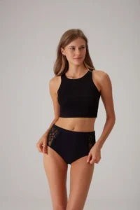 Pierre Cardin Economic Pack of 2  Jesse Cotton Thick Strap Crop Undershirt - Image 3