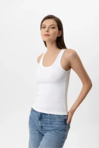 Pierre Cardin  Camisole Ribbed Undershirt - Stylish and Comfortable Body-hugging Design - Image 3