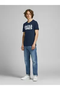 Jack & Jones JACK JONES Written Men's Crew Neck T-Shirt - Image 3