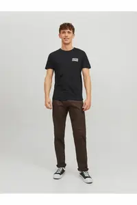 Jack & Jones Erkek Siyah2 Jjecorp Logo Tee Ss O-neck Noos T-shirt -Blacksmal - Image 5